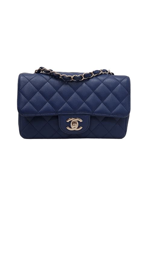 chanel mini rectangular blue caviar|Mini Bags .